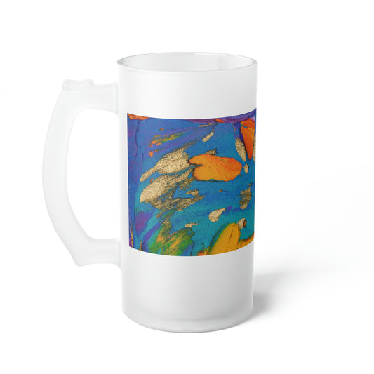 Abstract Frosted Mug